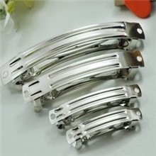 diy韩版发饰配件经典三片弹簧夹三层自动夹4~8cm金属发夹跳夹