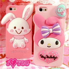 新款可爱苹果4/4s手机壳iphone5/5s硅胶手机壳卡通保护套卡通壳