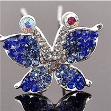 y5520韩版发梳发插蝴蝶发梳流行美丽盘发插梳高档水钻发簪S