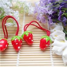 h038韩国儿童大草莓皮筋对扎发饰宝宝头饰品发绳S