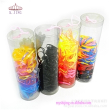 P-30批发可爱桶装糖果色宝宝小皮筋发圈皮筋彩色儿童皮筋热卖