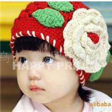 春季新款儿童帽/公主花朵帽/儿童手工帽/韩版帽/畅销款