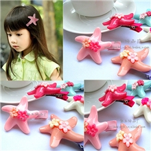 8079韩版儿童头饰发饰大海星发夹发卡2013新款上架儿童饰品