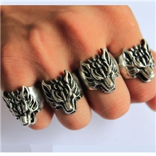 天天限量购，手机独享折上折复古戒指批发欧美戒指狼头戒指