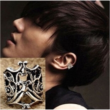 无耳洞耳骨夹泰银镂空U型夹式复古隐形镀银耳环耳钉男女个性耳