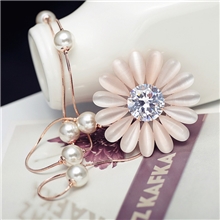 丽银/丽贝丽影韩版韩式冬季爆款时尚精致花卉状毛衣链厂家直销