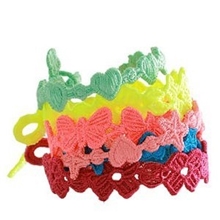 热销秒杀气质针织蕾丝手链休闲百搭荧光色手链厂家直销款式最全