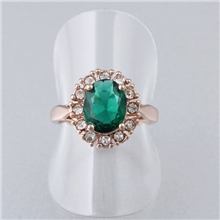 七夕欧美韩版范高档首饰明星同款凯特王妃祖母禄水晶玻璃水钻戒指