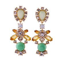 小额混批青岛欧美时尚耳饰品批发合金宝石钻奢华女款耳环耳钉