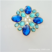 厂家直销新款泳装五金饰品比基尼泳衣镶钻胸前带扣