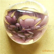 厂家批发琉璃内花戒指手工制造&lsquo;促销热卖&rsquo;