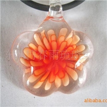厂家供应梅花型水晶菊花吊坠晶莹剔透