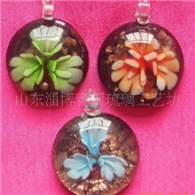 厂家供应颈饰琉璃饰品吊促销饰品