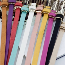 时尚甜美纯色糖果色腰带女百搭夏新韩版女士细皮带女款热卖