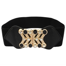 韩国2013新款热销款蝴蝶结松紧腰封腰带女宽韩版