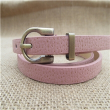 爆款百搭批发零售装饰糖果色平板细腰带女式装饰细皮带