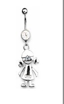 不锈钢肚脐环.厂家直销不锈钢饰品.吊坠肚脐环.2012新款肚脐环.