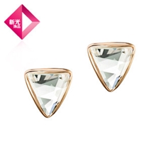新光饰品爱情固定式水晶耳钉防过敏韩版2013新款优雅气质ol