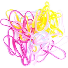 盘发必备强拉不断糖果色透明皮筋宝宝实用发绳儿童头饰1包200只