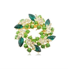 缀好韩国饰品紫荆花胸花水晶胸针别针可爱时尚女水钻A060