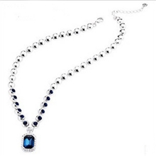 伊泰莲娜红苹果大气欧美款海洋之星项链奥地利水晶