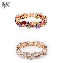 锦瑟AAA锆石蒙娜丽莎手链欧美锆石手链韩版首饰批发礼物女