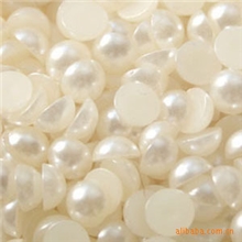批发4mm毫米平底半圆仿珍珠diy珍珠配件手机美容仿珍珠批发