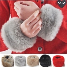 D32日韩毛毛手腕套手圈袖子套毛毛护腕套皮草腕套单层无里布