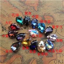 10*14mm水滴宝石抓钻带底托宝石异形钻钻爪爪钻手缝石批发