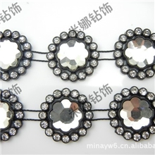 【厂家直销】水晶钻链,条钻,工艺品装饰钻链