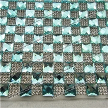 【米娜钻饰】10*10方块异形玻璃A钻各种颜色板钻