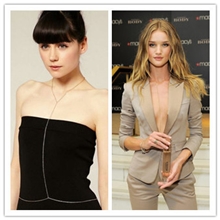 批发欧美外贸饰品街拍大牌简单一体链身体链条项链女