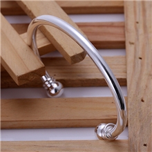 韩版电镀纯银手镯双珠手镯圣诞元旦特价销售/批发