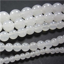 DIY手工饰品配件材料厂家直销4-14mm白玉髓半成品串珠散珠子批发