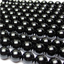 DIY手工饰品配件材料/天然水晶2-18mm黑玛瑙半成品串珠散珠子批发