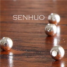 正宗990纯银饰品配件DIY配件4mm纯银珠子光珠隔珠银饰批发