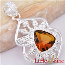 外贸出口韩国饰品925银晶石吊坠厂价批发防过敏首饰品吊坠P0206