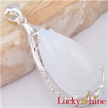 加工供应925银蛋白石吊坠时尚新品民族吊坠高档吊坠批发P0212