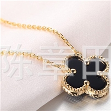 纯银92518K首饰镶钻八心八箭精致款耳环耳饰T款四叶草吊坠