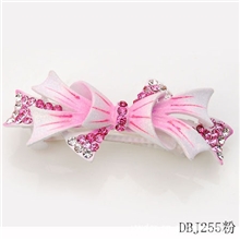 发夹批发蝴蝶结发夹水钻镶钻盘发顶夹发卡发饰合金首饰批发