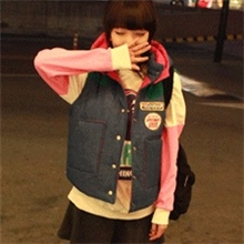 女装批发韩国进口againpeco新款时尚休闲马甲WT57420/已下架