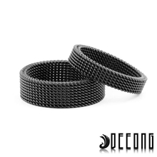 一网情深软网状可压不锈钢戒指批发义乌饰品小商品免费代理加盟