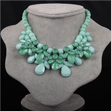 辣妈正传孙俪夏冰同款超美宝石花朵短项链锁骨链欧美饰品批发