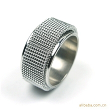 批发供应网状时来运转男士钛钢戒指钛钢饰品