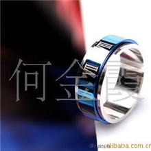 批发供应罗马数字钛钢戒指不锈钢戒指