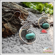 瑞康原创小饰品厂家直销批发外贸绿松石耳环/耳饰【ESSS0013】