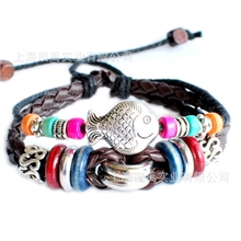 个性手链男女手链批发款式多种手链批发复古手链皮手链定制