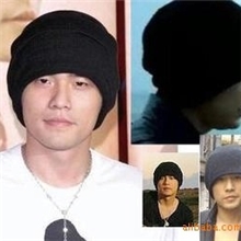 厂家直销地摊热销冬季小礼物周杰伦帽子同款韩版毛线帽子黑色