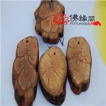 【佛缘阁】马来西亚沉香把玩件花纹药沉腰牌挂件雕件天然材质