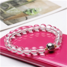 原创韩国韩版时尚饰品批发天然白水晶首饰diy手工串珠手链